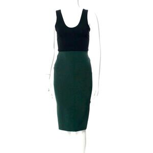 Victoria Beckham V-Back Ponte Sheath Dress